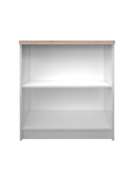 Βιβλιοθήκη Reg 80x33x85cm Λευκή-Σονόμα Χαμηλή TO-REG80-85W