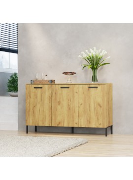 Μπουφές Santes Χρυσό Δρυς-Γραφίτη 155x42x92.5cm TO-SANTES3D
