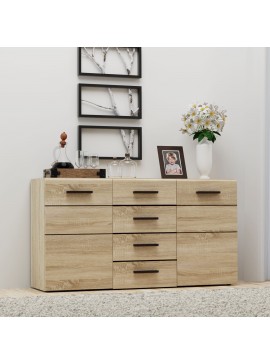 Μπουφές Solo 150x41x82cm Sonoma με Wenge και MDF Καμπυλωτό τελείωμα στις πόρτες. TO-SOLO2D4S