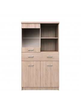 Βιτρίνα Δίφυλλη Top Mix 80x33x145cm Σονόμα TO-TOP2D1W1S80