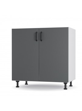 Modest Κάτω Ντουλάπι Νεροχύτη Ανθρακί 80x48x82cm LS8082M03
