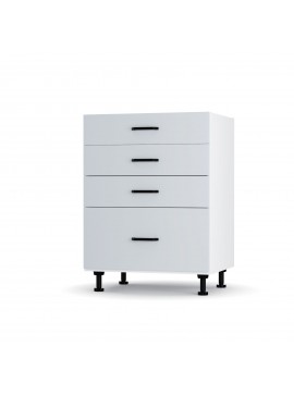 Modest Κάτω Ντουλάπι Συρταριέρα Γκρι 60x48x82 εκ LD3160M04