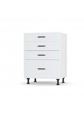 Modest Κάτω Ντουλάπι Συρταριέρα Λευκό  60x48x82 εκ LD3160M02
