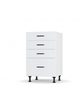 Modest Κάτω Ντουλάπι Συρταριέρα Λευκό 50x48x82cm LD3150M02