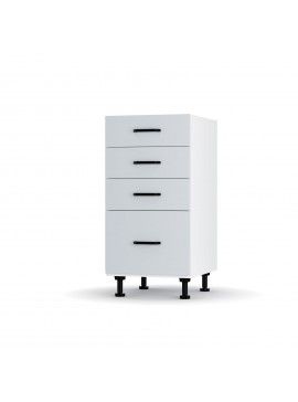Modest Κάτω Ντουλάπι Συρταριέρα Γκρι 40x48x82εκ LD3140M04