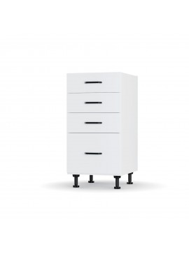 Modest Κάτω Ντουλάπι Συρταριέρα Λευκό 40x48x82 εκ LD3140M02