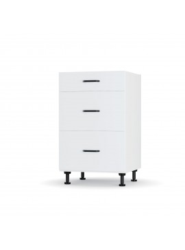 Modest Κάτω Ντουλάπι Συρταριέρα Λευκή 50x48x82cm LD1250M02