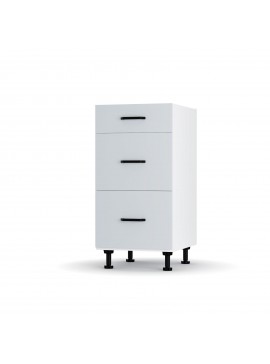 Modest Κάτω Ντουλάπι Συρταριέρα Γκρι  40x48x82 εκ LD1240M04