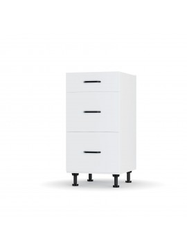 Modest Κάτω Ντουλάπι Συρταριέρα Λευκή 40x48x82cm LD1240M02