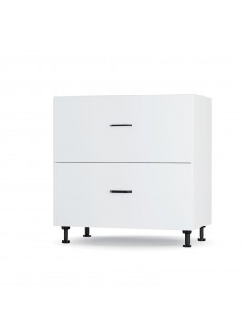 Modest Κάτω Ντουλάπι Συρταριέρα Λευκό 80x48x82cm LD1180M02
