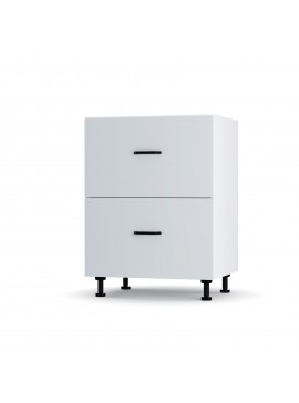 Modest Κάτω Ντουλάπι Συρταριέρα Γκρι 60x48x82cm LD1160M04
