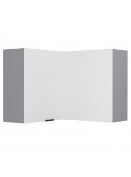 Craft Πάνω Ντουλάπι Γωνιακό Λευκό 60-60x30x72cm WG6072C02