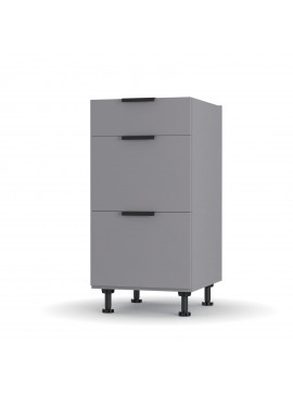 Craft Κάτω Ντουλάπι Συρταριέρα Γραφίτης 40x48x82cm LD1240C01