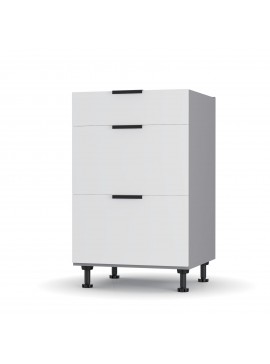 Craft Κάτω Ντουλάπι Συρταριέρα Λευκό 50x48x82cm LD1250C02