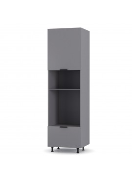 Craft Στήλη Κουζίνας Γραφίτη 60x57x214cm HL2144C01