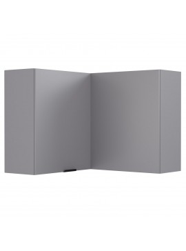 Craft Πάνω Ντουλάπι Γωνιακό Γραφίτης 60-60x30x72cm WG6072C01