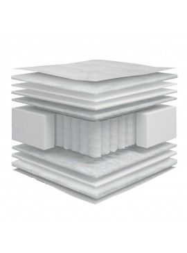 ΣΤΡΩΜΑ VELVET 3D Ημίδιπλο (CHIC STROM) 120x200x23cm CHI-112266