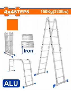 WADFOW ΠΟΛΥΜΟΡΦΙΚΗ ΣΚΑΛΑ ΑΛΟΥΜ. 4X4 ΣΚΑΛΟΠΑΤΙΑ (WLD7H44)