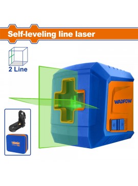 WADFOW ΑΛΦΑΔΙ LASER ΑΥΤΟ-ΟΡΙΖΟΝΤΙΟΥΜΕΝΟ ΣΤΑΥΡΟΥ 0-30m ME ΠΡΑΣΙΝΕΣ ΑΚΤΙΝΕΣ (WLE2M02)