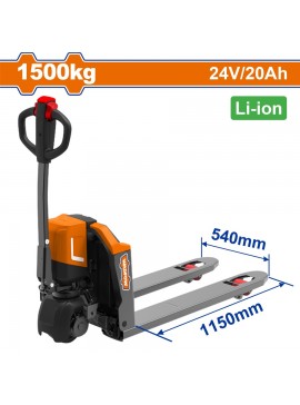 WADFOW ΗΛΕΚΤΡΙΚΟ ΠΑΛΕΤΟΦΟΡΟ 1.500Kg / Li-ion 24V-20Ah (WNHLR15)
