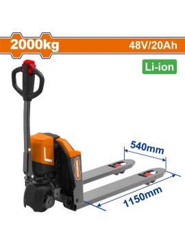 WADFOW ΗΛΕΚΤΡΙΚΟ ΠΑΛΕΤΟΦΟΡΟ 2.000Kg / Li-ion 48V-20Ah (WNHLR20)