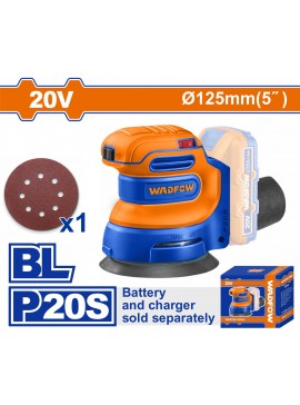 WADFOW ΕΚΚΕΝΤΡΟ ΤΡΙΒΕΙΟ 125mm ΜΠΑΤ. Li-ion 20V ΧΩΡΙΣ ΜΠΑΤΑΡΙΑ & ΦΟΡΤΙΣΤΗ (WRAP5030)