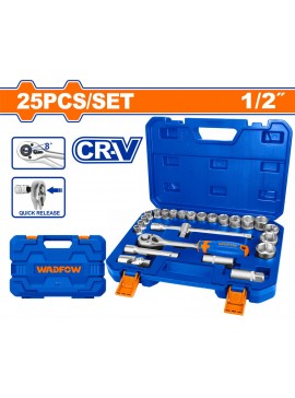 WADFOW ΚΑΣΕΤΙΝΑ ΚΑΡΥΔΑΚΙΑ 1/2" 25ΤΕΜ (WST2D25)