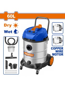 WADFOW ΣΚΟΥΠΑ ΞΗΡΑΣ & ΥΡΓΗΣ ΑΝΑΡ. 2X1.200W / 60Lit (WVR5A60)