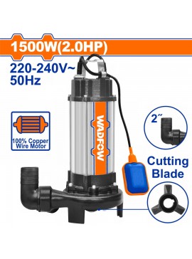 WADFOW ΥΠΟΒΡΥΧΙΑ ΑΝΤΛΙΑ ΛΥΜΑΤΩΝ ΙΝΟΧ ΜΕ ΚΟΠΤΗΡΑ 1.500W (WWPWA05)