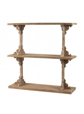 Artekko Fias MDF Ξύλινη Ραφιέρα σε Καφέ Πατίνα (137x40x137)cm Artekko 44993-DS