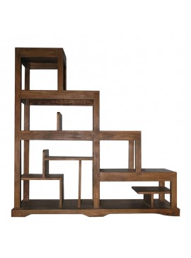 Artekko Ubelda Ξύλινη Μασίφ Βιβλιοθήκη (120x40x120)cm Artekko 720-1273