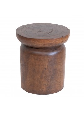 Artekko Woody Βοηθητικό Τραπέζι από Ξύλο Suar Φυσικό (42x42x42)cm Artekko 72321-NATU