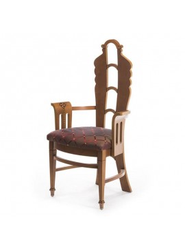 Artekko Ecraebsi Καρέκλα Ύφασμα με Ρόμβους "Art Deco" (64x46x114)cm Artekko 731-1007