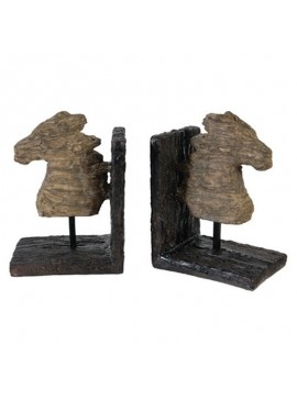 Artekko Βιβλιοστάτες διακοσμητικοί "Horse head" Σετ/2 Artekko 74759