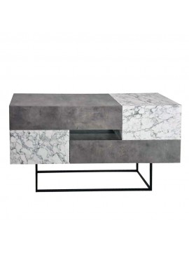 Artekko Eros Anthracite Μπουφές MDF/Μέταλλο Γκρι/Λευκό (145x40x82)cm Artekko 783-0121