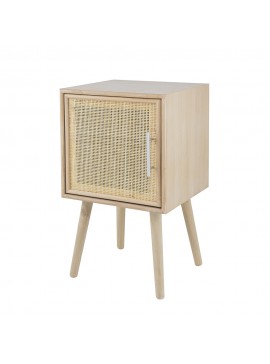 Artekko Cons Κομοδίνο MDF Ψάθα Φυσική Απόχρωση (40x38x72)cm Artekko 82780