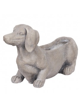 Artekko Cement Κασπώ Σκύλος από Μαγνήσιο Γκρι (51x17x30)cm Artekko D76708