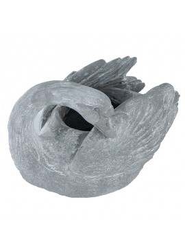 Artekko Oneors Γλάστρα Kύκνος Fiberglass Γκρί (37x20x24)cm Artekko SA60013-DS