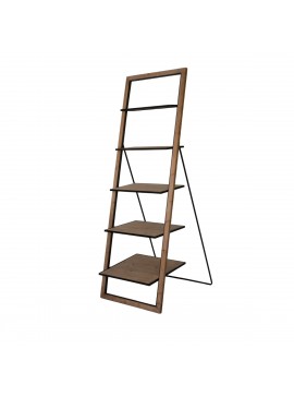 Artekko Shelf Βιβλιοθήκη Ραφιέρα Ξύλο Ελάτης Μέταλλο (63x67x184)cm Artekko SA80177-DS