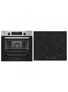 SILIFO ΣΕΤ ΦΟΥΡΝΟΣ ΗΛΕΚΤΡΙΚΟΣ SF6855BOI INOX 76LT + ΕΣΤΙΑ ΚΕΡΑΜΙΚΗ SF6822HV5 SILIFO 999-002-90146