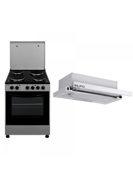 SILIFO ΣΕΤ ΚΟΥΖΙΝΑ ΗΛΕΚΤΡΙΚΗ SF6160CFEX + ΑΠΟΡΡΟΦΗΤΗΡΑΣ ΣΥΡΟΜΕΝΟΣ SF6664 WHITE SILIFO 999-002-89264