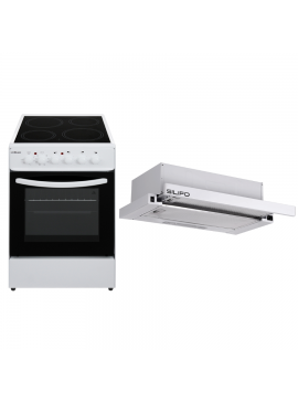 SILIFO ΣΕΤ ΚΟΥΖΙΝΑ ΗΛΕΚΤΡΙΚΗ SF6120CFVW + ΑΠΟΡΡΟΦΗΤΗΡΑΣ ΣΥΡΟΜΕΝΟΣ SF6664 WHITE SILIFO 999-002-89269