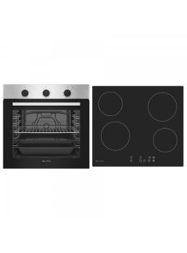 SILIFO ΣΕΤ ΦΟΥΡΝΟΣ ΗΛΕΚΤΡΙΚΟΣ SF6850BOI INOX 83LT + ΕΣΤΙΑ ΚΕΡΑΜΙΚΗ SF6821HV4 SILIFO 999-002-90144