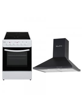 SILIFO ΣΕΤ ΚΟΥΖΙΝΑ ΗΛΕΚΤΡΙΚΗ SF6120CFVW + ΑΠΟΡΡΟΦΗΤΗΡΑΣ ΚΑΜΙΝΑΔΑ SF6622 BLACK 60CM SILIFO 999-002-89271