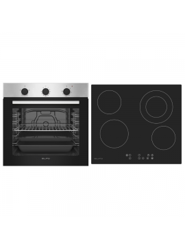 SILIFO ΣΕΤ ΦΟΥΡΝΟΣ ΗΛΕΚΤΡΙΚΟΣ SF6850BOI INOX 83LT + ΕΣΤΙΑ ΚΕΡΑΜΙΚΗ SF6822HV5 SILIFO 999-002-90145