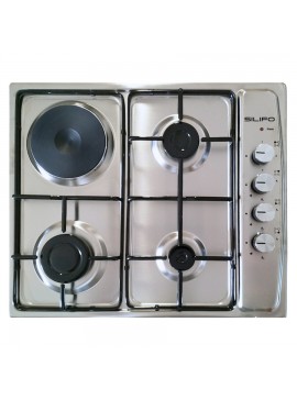SILIFO ΕΣΤΙΑ ΜΙΚΤΗ SILIFO SF6100 INOX (3 ΥΓΡΑΕΡΙΟΥ + 1 ΗΛΕΚΤΡΙΚΟ) (4 ΕΤΗ ΕΓΓΥΗΣΗ ΕΛΛΗΝΙΚΗΣ ΑΝΤΙΠΡΟΣΩΠΕΙΑΣ) 904-002-6100