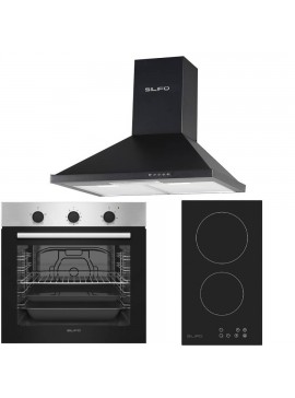 SILIFO ΣΕΤ ΦΟΥΡΝΟΣ ΗΛΕΚΤΡΙΚΟΣ SF6850BOI INOX 83LT + ΕΣΤΙΑ DOMINO ΚΕΡΑΜΙΚΗ SF6801HDV2 + ΑΠΟΡΡΟΦΗΤΗΡΑΣ ΚΑΜΙΝΑΔΑ SILIFO SF6622 BLACK 60CM (4 ΕΤΗ ΕΓΓΥΗΣΗ ΕΛΛΗΝΙΚΗΣ ΑΝΤΙΠΡΟΣΩΠΕΙΑΣ) SILIFO 999-002-92031