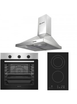 SILIFO ΣΕΤ ΦΟΥΡΝΟΣ ΗΛΕΚΤΡΙΚΟΣ SF6850BOI INOX 83LT + ΕΣΤΙΑ DOMINO ΚΕΡΑΜΙΚΗ SF6802HDV3 + ΑΠΟΡΡΟΦΗΤΗΡΑΣ ΚΑΜΙΝΑΔΑ SILIFO SF6619 INOX 60CM (4 ΕΤΗ ΕΓΓΥΗΣΗ ΕΛΛΗΝΙΚΗΣ ΑΝΤΙΠΡΟΣΩΠΕΙΑΣ) SILIFO 999-002-92033