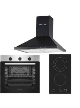 SILIFO ΣΕΤ ΦΟΥΡΝΟΣ ΗΛΕΚΤΡΙΚΟΣ SF6850BOI INOX 83LT + ΕΣΤΙΑ DOMINO ΚΕΡΑΜΙΚΗ SF6802HDV3 + ΑΠΟΡΡΟΦΗΤΗΡΑΣ ΚΑΜΙΝΑΔΑ SILIFO SF6622 BLACK 60CM (4 ΕΤΗ ΕΓΓΥΗΣΗ ΕΛΛΗΝΙΚΗΣ ΑΝΤΙΠΡΟΣΩΠΕΙΑΣ) SILIFO 999-002-92036