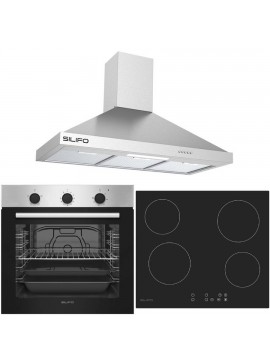 SILIFO ΣΕΤ ΦΟΥΡΝΟΣ ΗΛΕΚΤΡΙΚΟΣ SF6850BOI INOX 83LT + ΕΣΤΙΑ ΚΕΡΑΜΙΚΗ SF6821HV4 + ΑΠΟΡΡΟΦΗΤΗΡΑΣ ΚΑΜΙΝΑΔΑ SILIFO SF6618 INOX 90CM (4 ΕΤΗ ΕΓΓΥΗΣΗ ΕΛΛΗΝΙΚΗΣ ΑΝΤΙΠΡΟΣΩΠΕΙΑΣ) SILIFO 999-002-92040